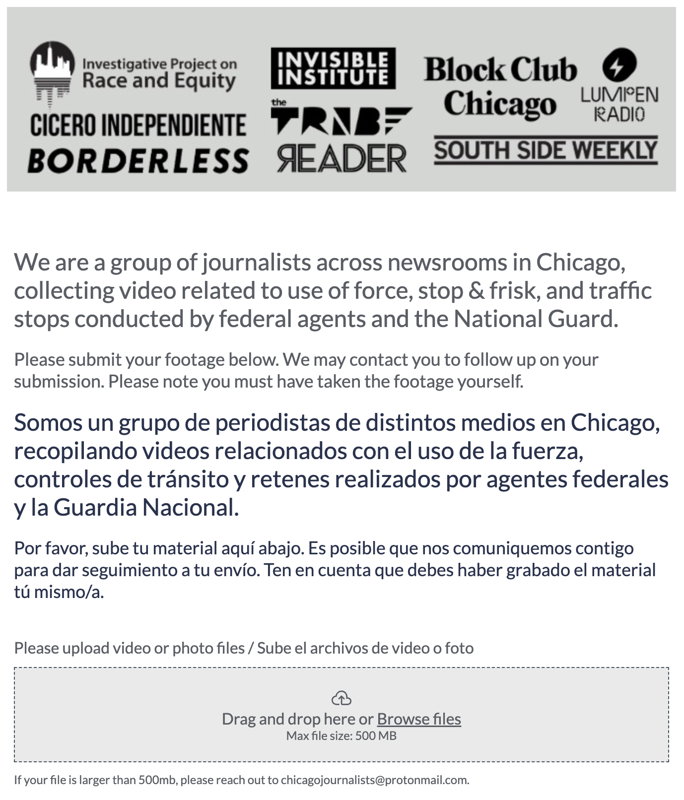 Community media collaboration in action, bilingually.